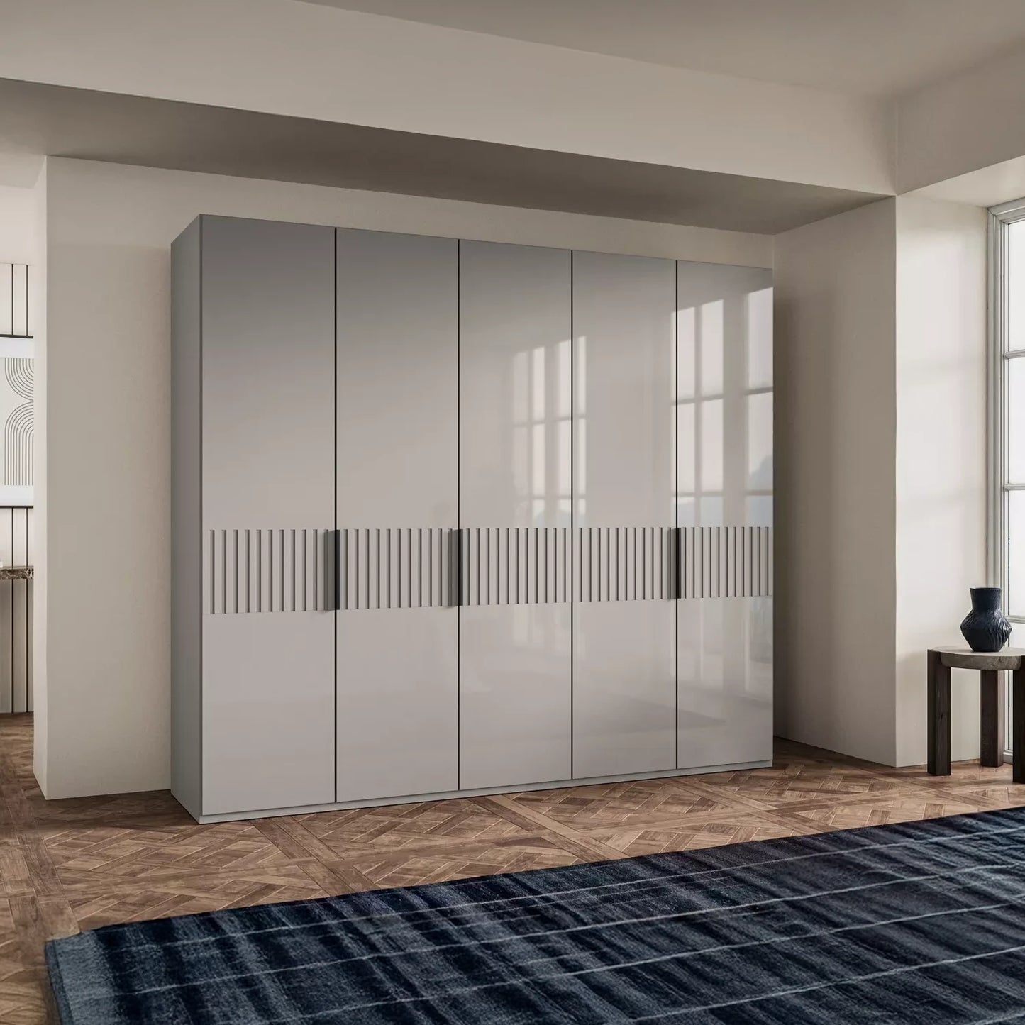 Wiemann Newlin 5 Door Hinged Wardrobe - 250cm