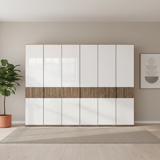 Wiemann Newlin 6 Door Hinged Wardrobe - 300cm
