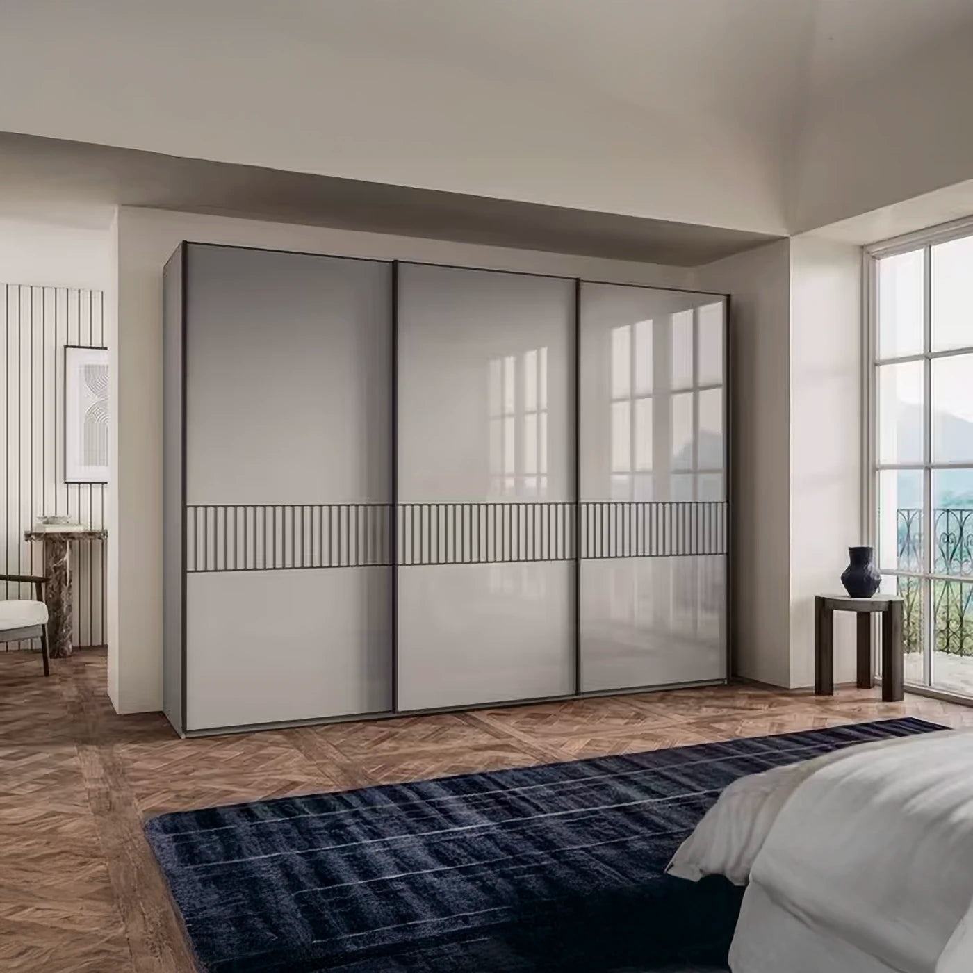 Wiemann Newlin 3 Doors Sliding Wardrobe - 300cm