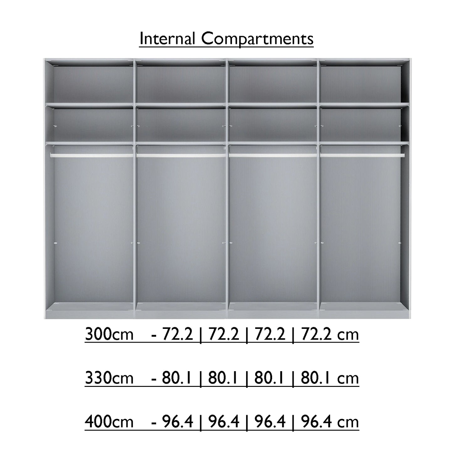 Wiemann Newlin 4 Doors Sliding Wardrobe