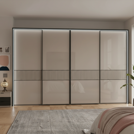 Wiemann Newlin 4 Doors Sliding Wardrobe