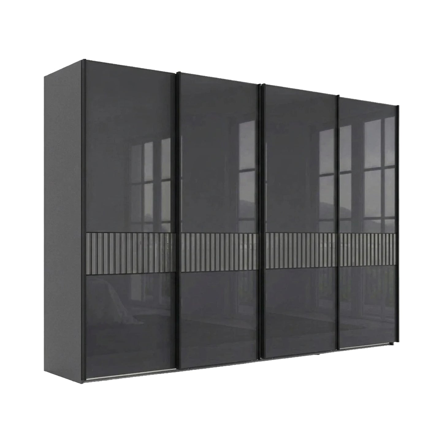 Wiemann Newlin 4 Doors Sliding Wardrobe