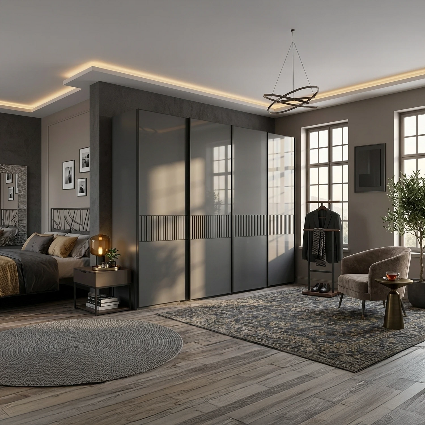 Wiemann Newlin 4 Doors Sliding Wardrobe