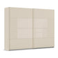 Novaro Champagne Glass Sliding Door Wardrobe
