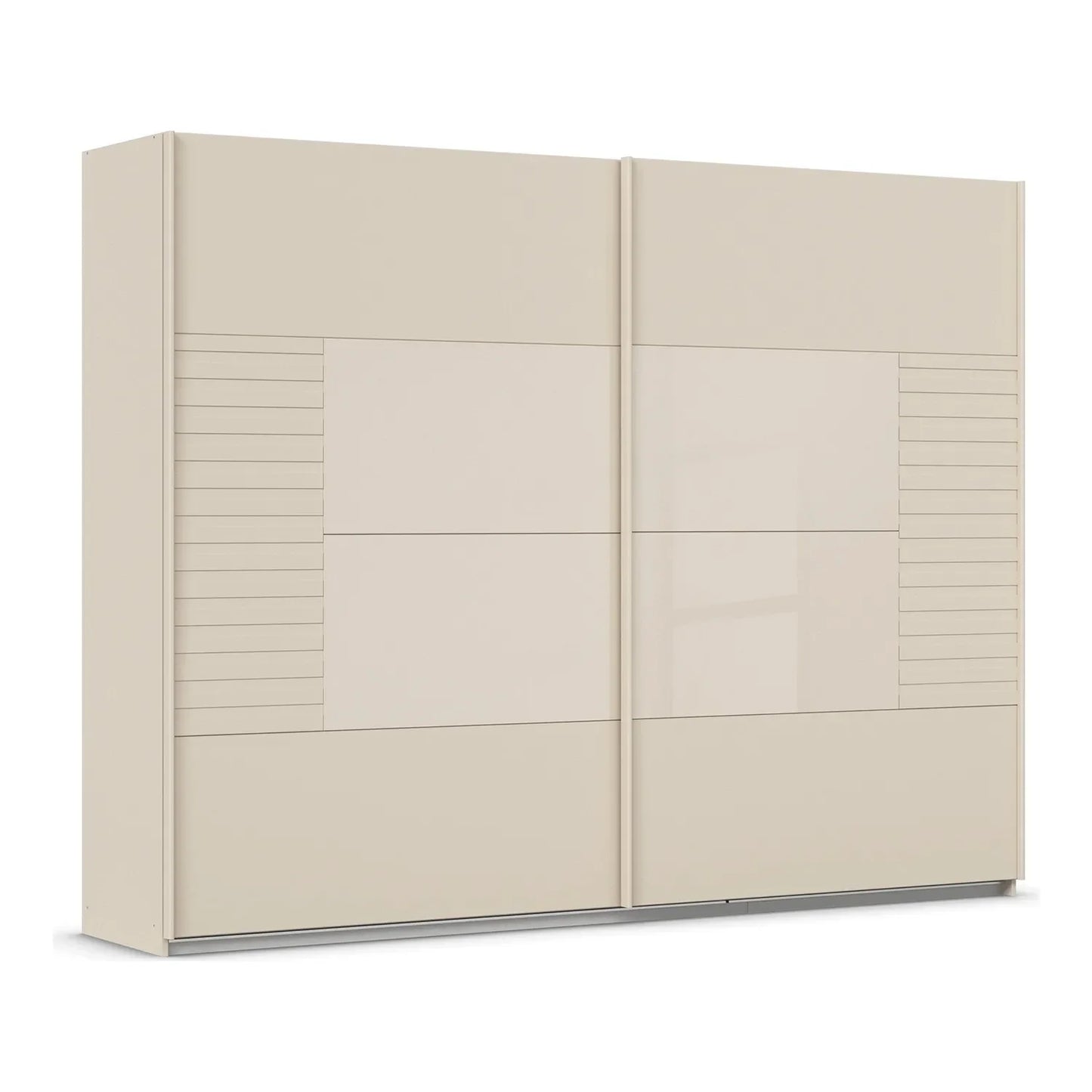 Novaro Champagne Glass Sliding Door Wardrobe