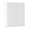 Novus 4 Door Decor Hinged Wardrobe in White - 181cm