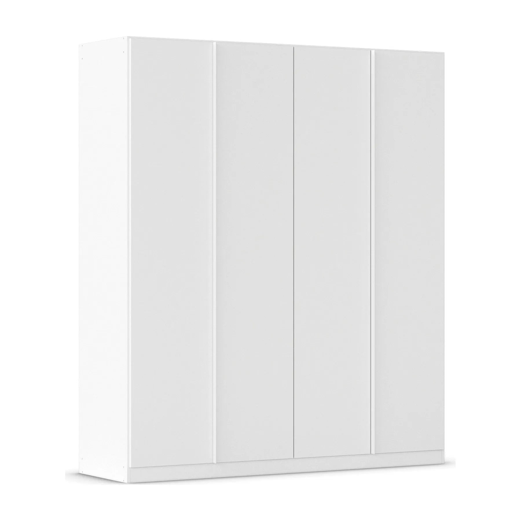 Novus 4 Door Decor Hinged Wardrobe in White - 181cm