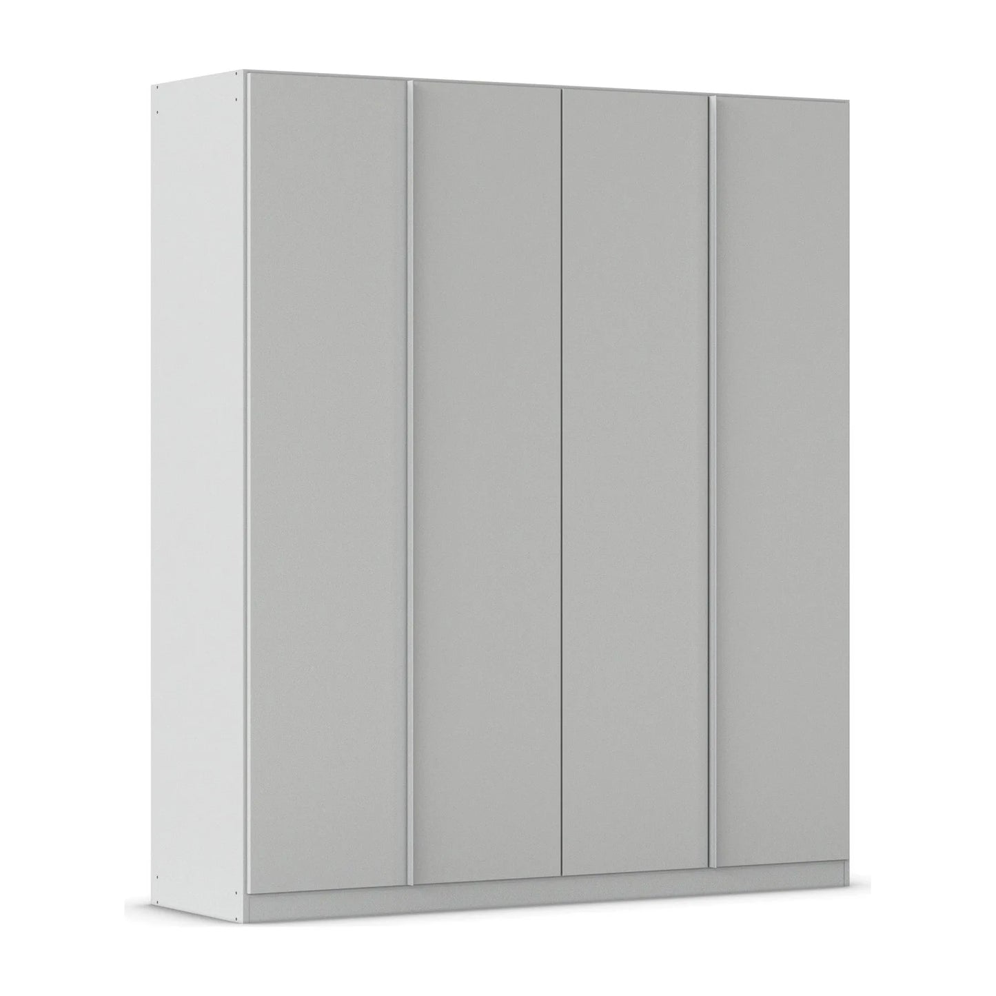 Novus 4 Door Decor Hinged Wardrobe in Silk Grey - 181cm