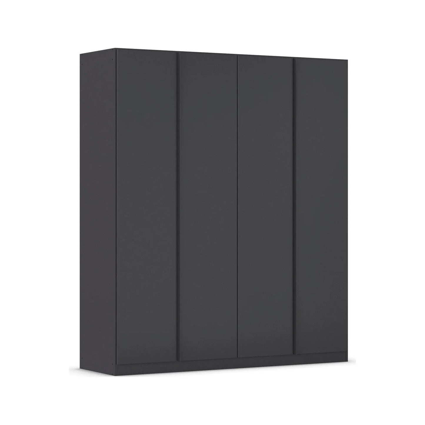 Novus 4 Door Decor Hinged Wardrobe in Graphite - 181cm