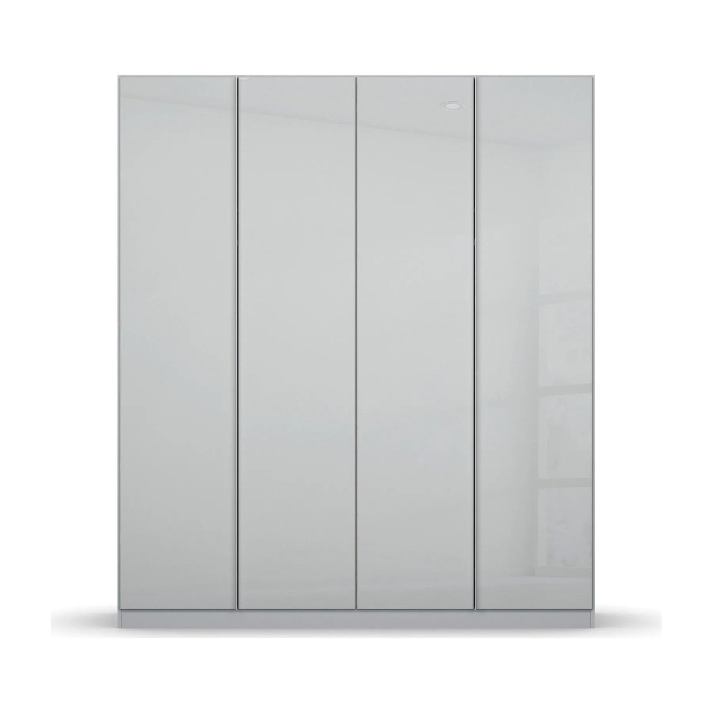 Novus 4 Door Glass Hinged Wardrobe - 181cm - Front View