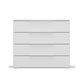 Rauch Novus 4 Drawer Wide Chest in White - Front View