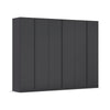 Novus 6 Door Decor Hinged Wardrobe in Graphite- 271cm