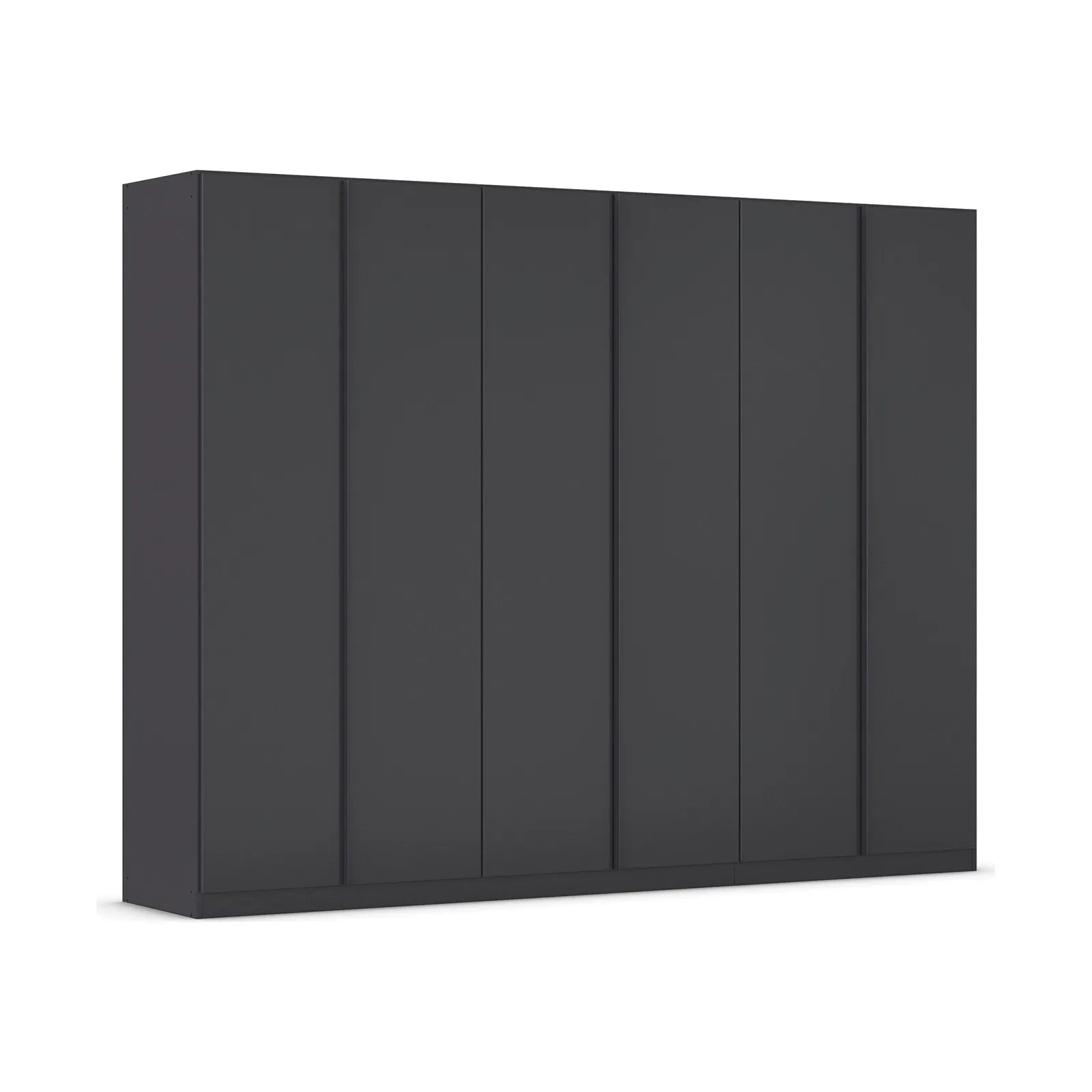 Novus 6 Door Decor Hinged Wardrobe in Graphite- 271cm