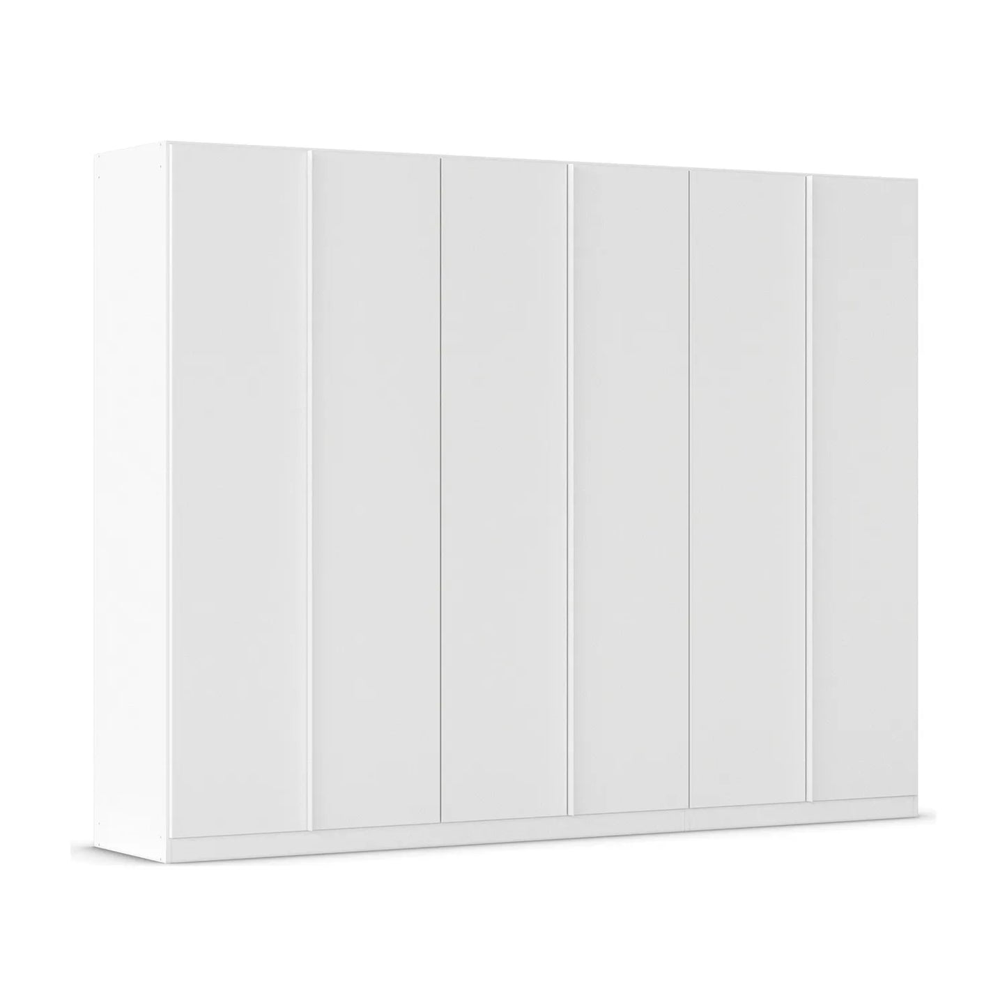 Novus 6 Door Decor Hinged Wardrobe in White- 271cm