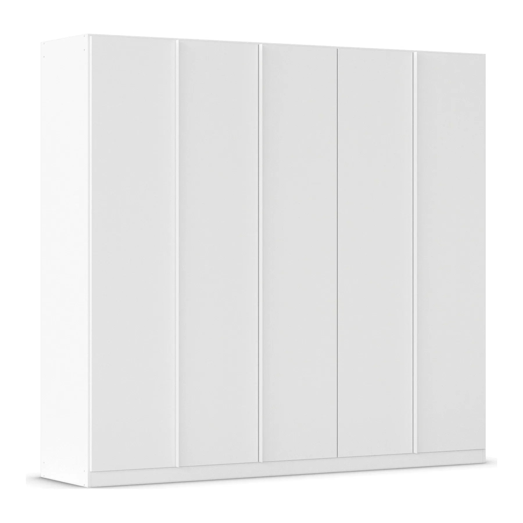 Novus 5 Door Decor Hinged Wardrobe in White- 226cm