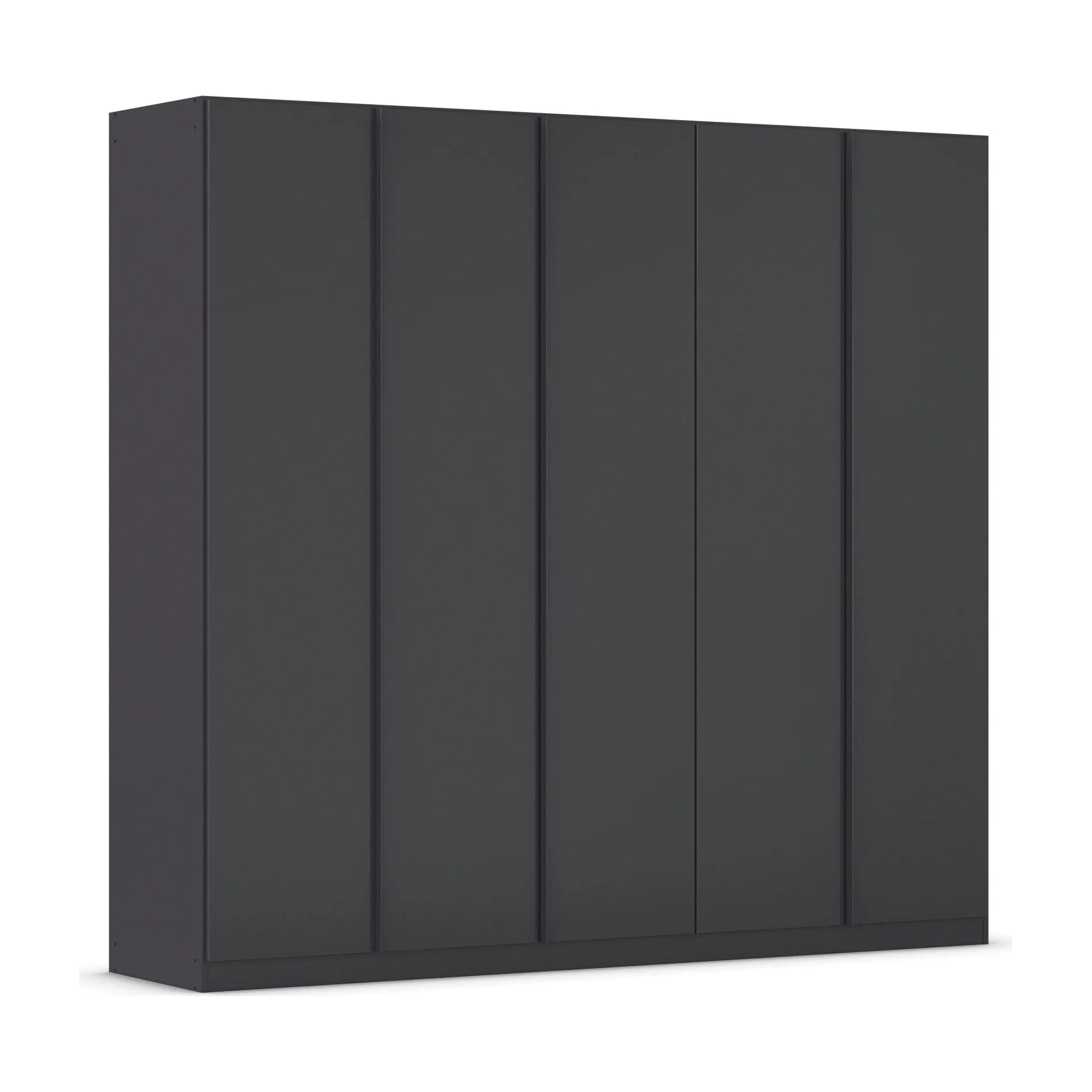 Novus 5 Door Decor Hinged Wardrobe in Graphite- 226cm