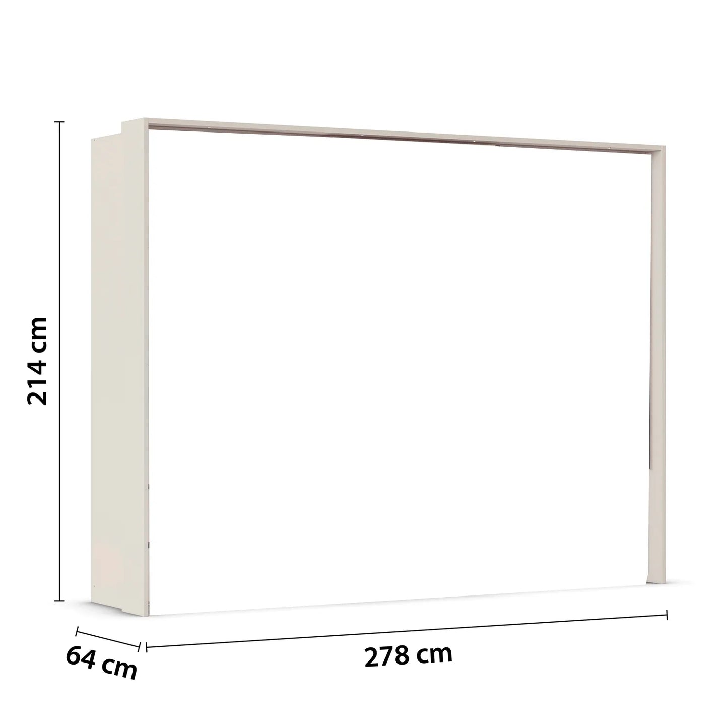 Passepartout Frame for Forms Sliding Wardrobe - Dimensions
