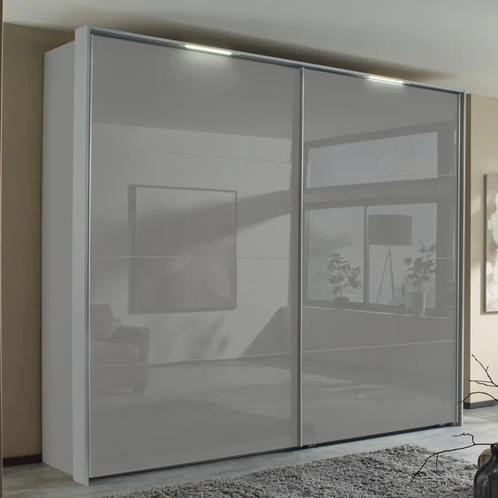 Passepartout Light Frame for Elon Sliding Door Wardrobes - Styled in a Bedroom