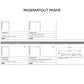 Elon 181cm White Sliding Door Wardrobe with Drawers & Grey Mirror - Passepartout Frame with Light & without Light Options