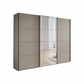 Wiemann Phoenix Pebble Grey 3 Door Sliding Wardrobe in Matte