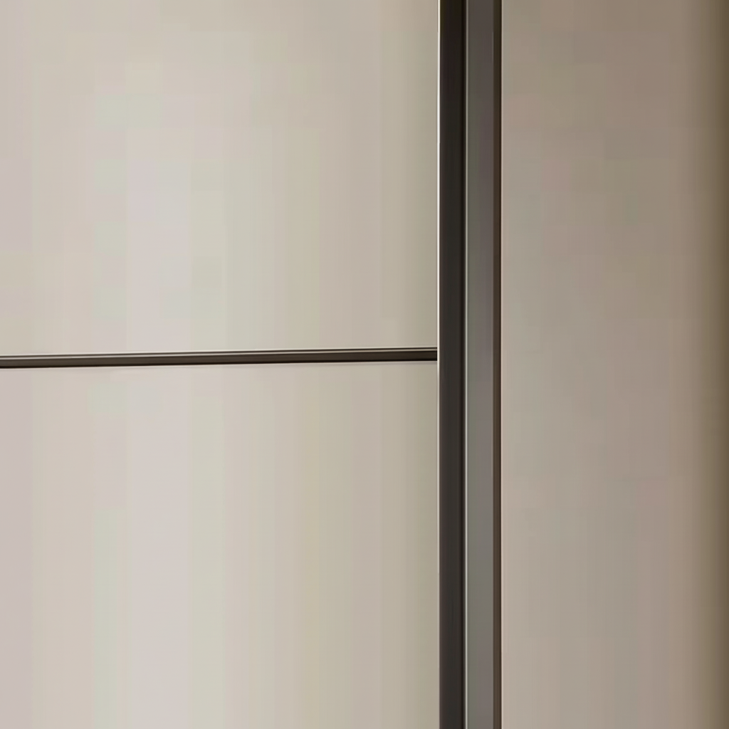 Wiemann Phoenix Pebble Grey 3 Door Sliding Wardrobe - Closeup view