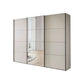 Wiemann Phoenix Champagne 3 Door Sliding Wardrobe in Matte with Mirrror