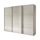 Wiemann Phoenix Champagne 3 Door Sliding Wardrobe in Glass