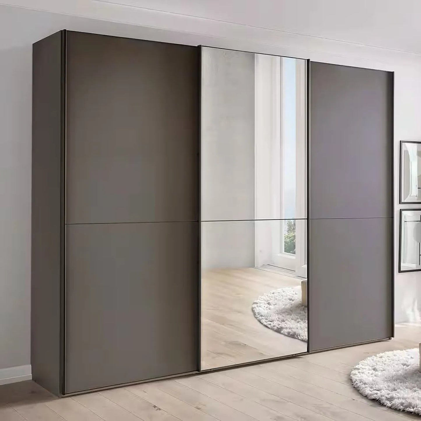 Wiemann Phoenix Havana 3 Door Sliding Wardrobe in Matte with Mirror
