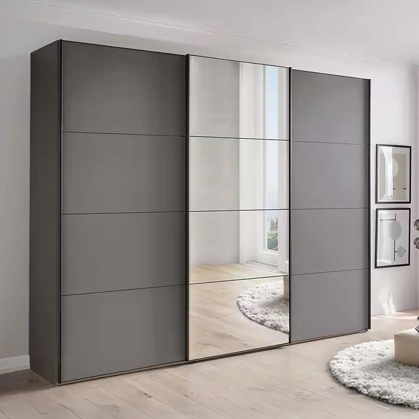 Wiemann Phoenix Havana 3 Door Sliding Wardrobe in Matte with Mirror