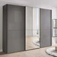 Wiemann Phoenix Lava 3 Door Sliding Wardrobe in Glass with Mirror