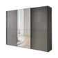Wiemann Phoenix Lava 3 Door Sliding Wardrobe in Glass with Mirror