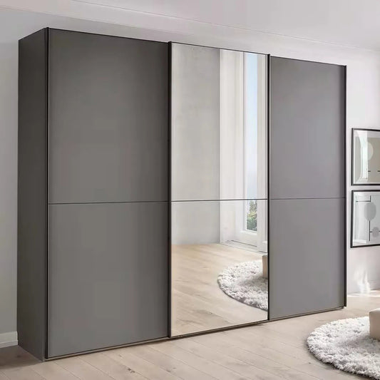 Wiemann Phoenix Lava 3 Door Sliding Wardrobe in Matte with Mirror