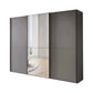 Wiemann Phoenix Lava 3 Door Sliding Wardrobe in Matte with Mirror