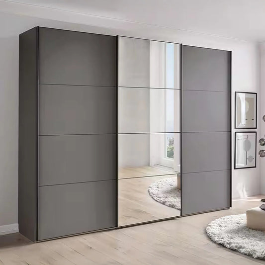 Wiemann Phoenix Lava 3 Door Sliding Wardrobe in Matte with Mirror