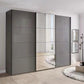 Wiemann Phoenix Lava 3 Door Sliding Wardrobe in Glass with Mirror