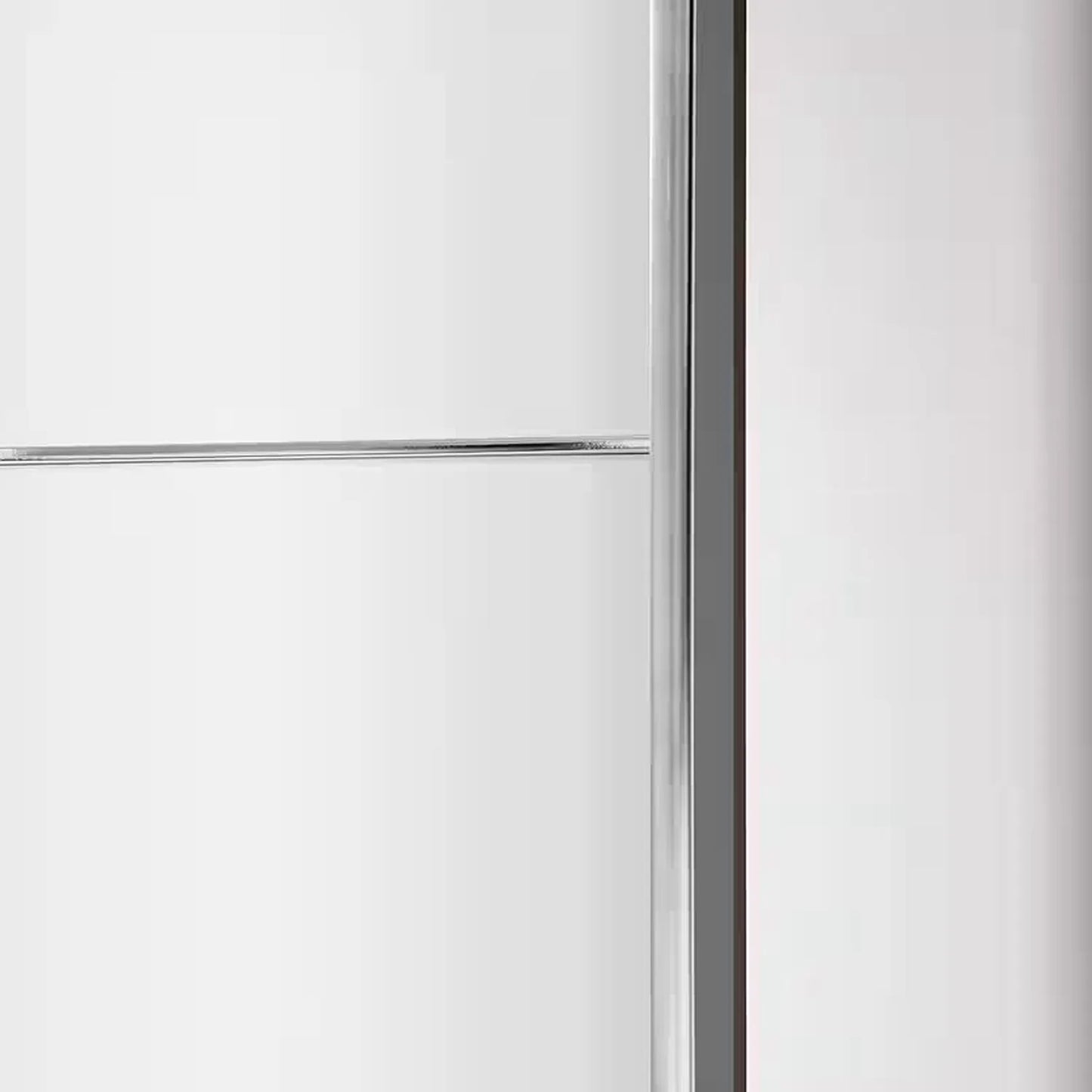 Wiemann Meridian White 3 Door Sliding Wardrobe handle in silver