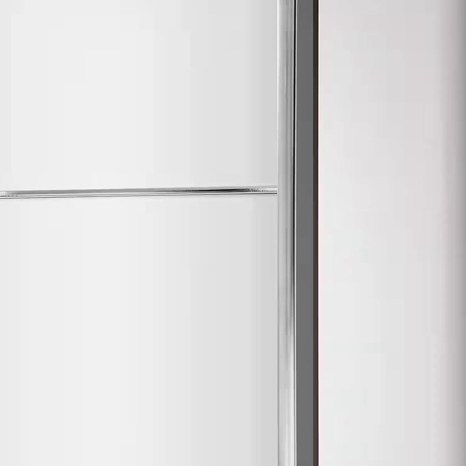 Wiemann Meridian White 3 Door Sliding Wardrobe handle in silver