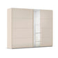 Cairns Large 271cm Champagne 2 Door Sliding Wardrobe with Mirror pads 