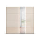 Modern Cairns Champagne 2 Door Sliding Wardrobe with LED light around the mirror