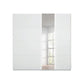 Rauch Perth White Glass Sliding Door Wardrobe