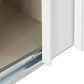 Rauch Forms White High Gloss 3 Door Sliding Wardrobe with Mirror - Internal Closeup view