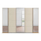 Rauch Agor 301cm Artisan Oak & Champagne Hinged and Sliding Door Wardrobe With Mirror - Pendle Village Furniture