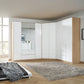 Rauch Alabama White High Gloss Corner Wardrobe – 4 Door & 3 Door Combi