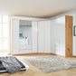 Rauch Alabama White High Gloss Corner Wardrobe – 4 Door & 3 Door Combi