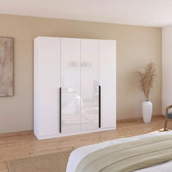 Artemis 4 Door Hinged Wardrobe - 181cm - Pendle Village Furniture