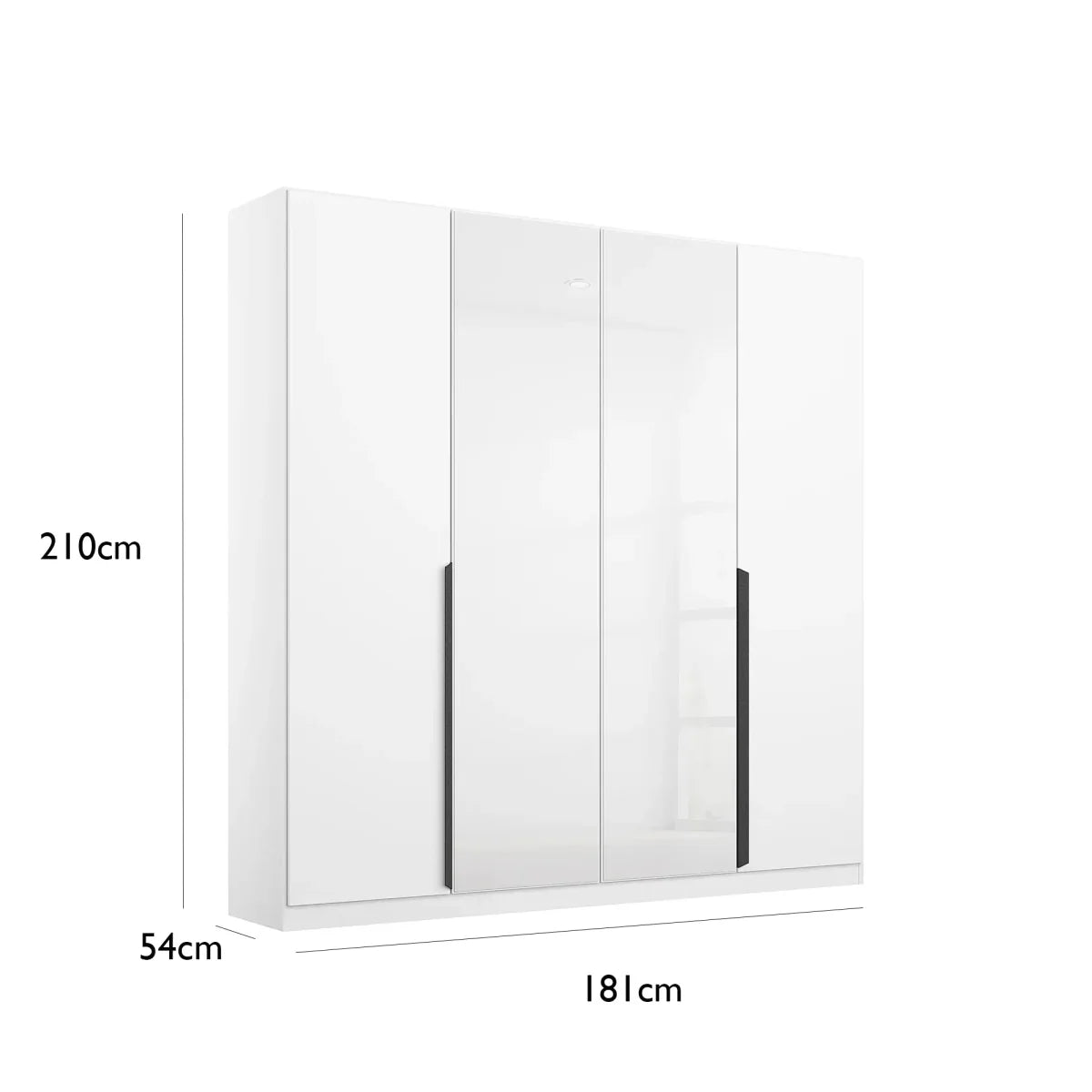 Artemis 4 Door Hinged Wardrobe - 181cm - Pendle Village Furniture