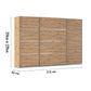 Rauch Large 315cm Wooden wardrobe with dimensions labeled on a white background