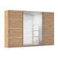 Aurich Artisan Oak Sliding Door Wardrobe with Mirror - W315cm