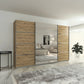 Aurich Artisan Oak Sliding Door Wardrobe with Mirror - W315cm
