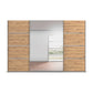 Aurich Artisan Oak Sliding Door Wardrobe with Mirror - W315cm